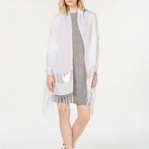 INC Sequin Oversized Party Evening Wrap